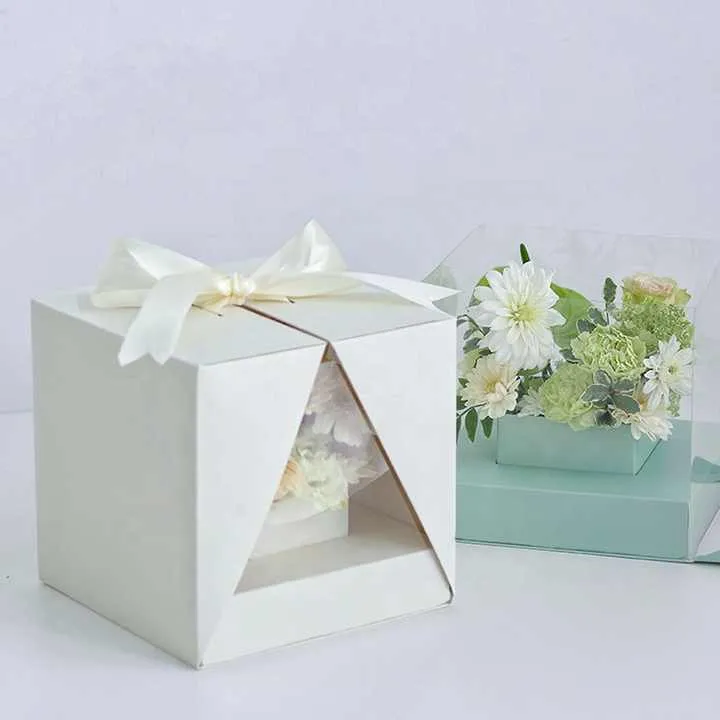 صندوق زهور قابل للطي من مادة البولي فينيل كلوريد ,PVC Foldable Flower Box