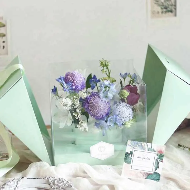 صندوق زهور قابل للطي من مادة البولي فينيل كلوريد ,PVC Foldable Flower Box