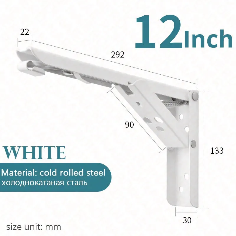 2 Piece Steel Folding Angle Bracket Easy Install for Shelf Bench Table