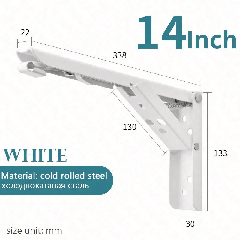 2 Piece Steel Folding Angle Bracket Easy Install for Shelf Bench Table