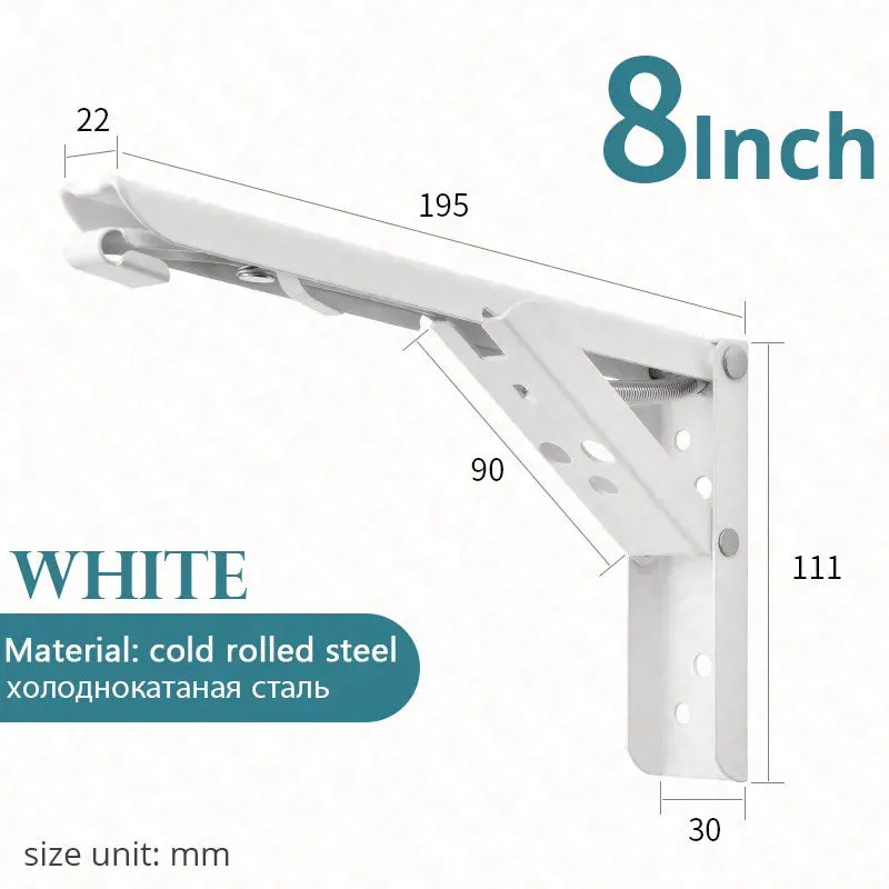 2 Piece Steel Folding Angle Bracket Easy Install for Shelf Bench Table