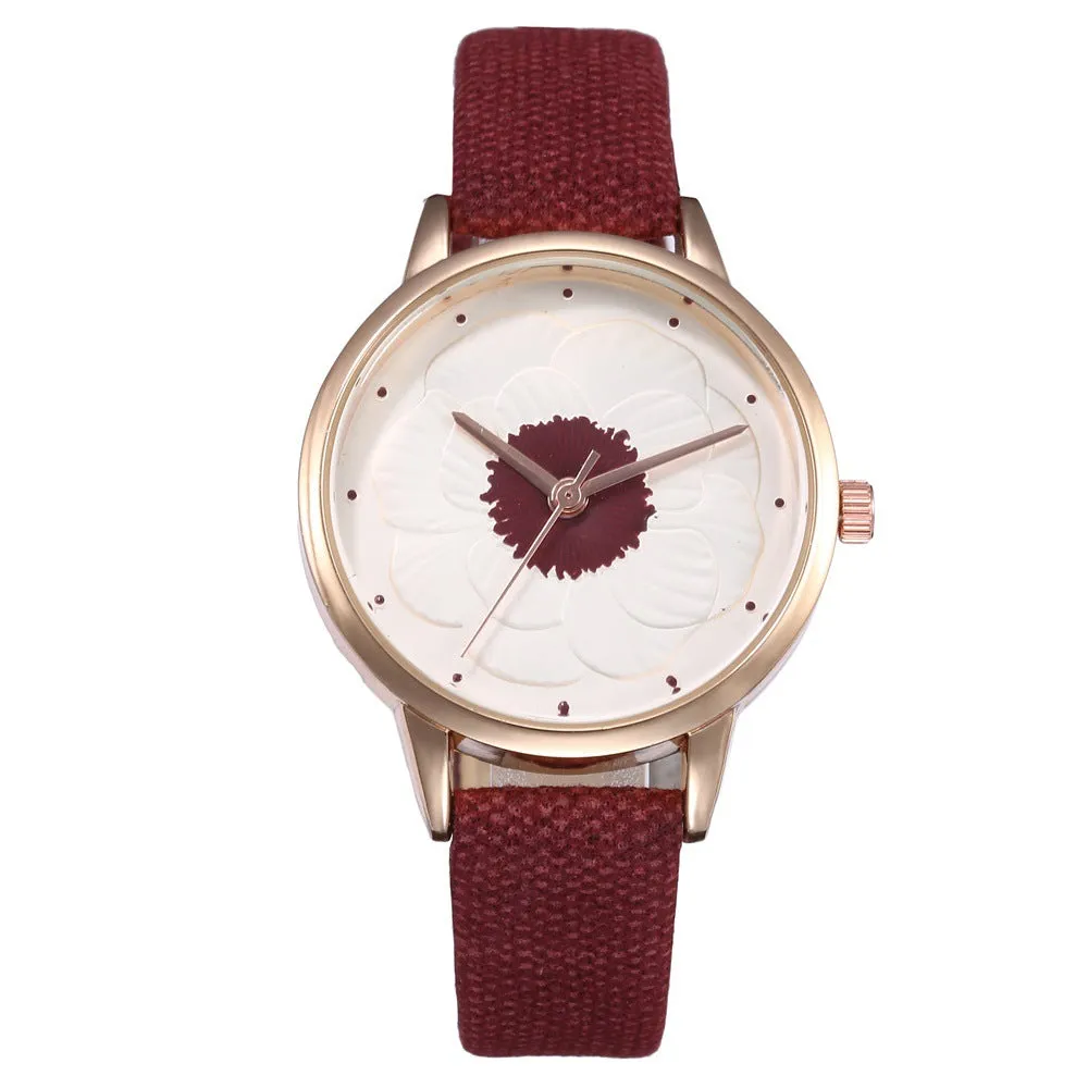 3D simple flower watch
