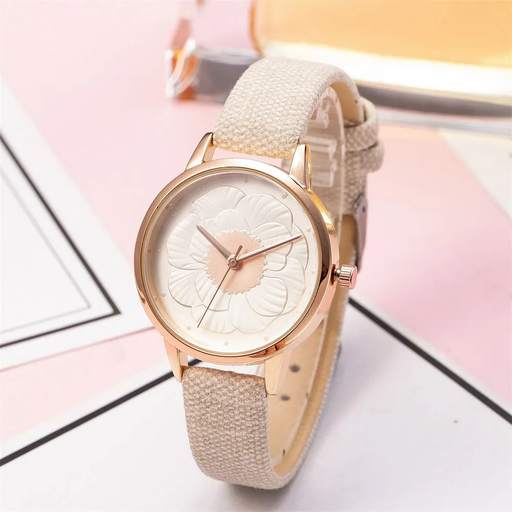 3D simple flower watch