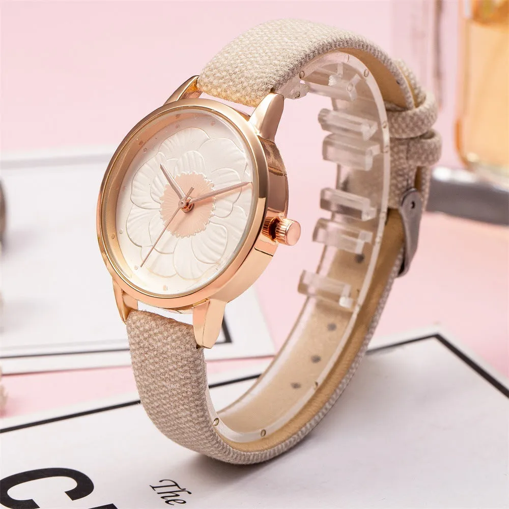 3D simple flower watch