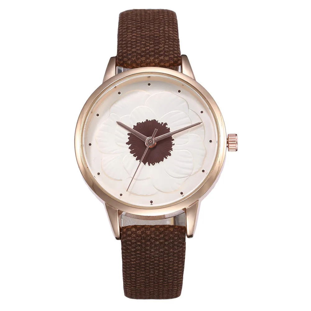 3D simple flower watch