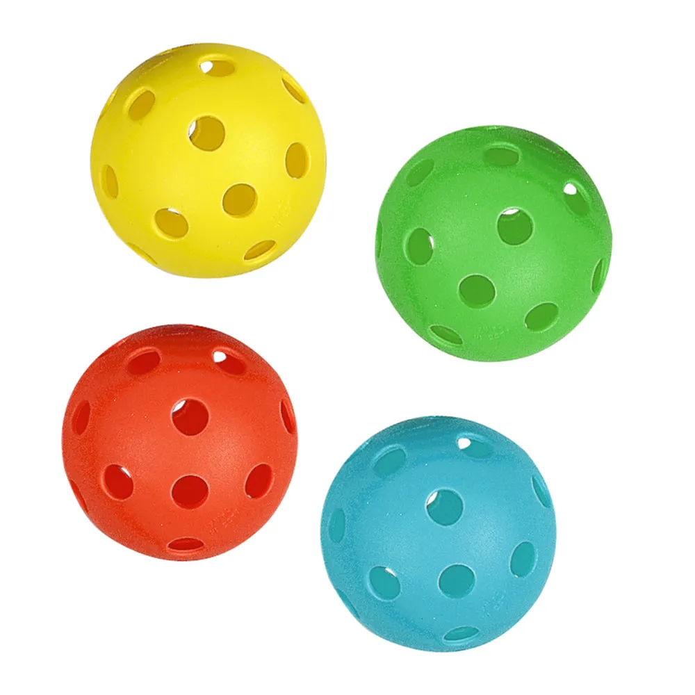 8 PCS Perforated Plastic Pet Balls Lightweight Durable Baseball Game Sports New