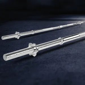 Adjustable 168CM Steel Barbell Bar w/ Spring Collars Everfit