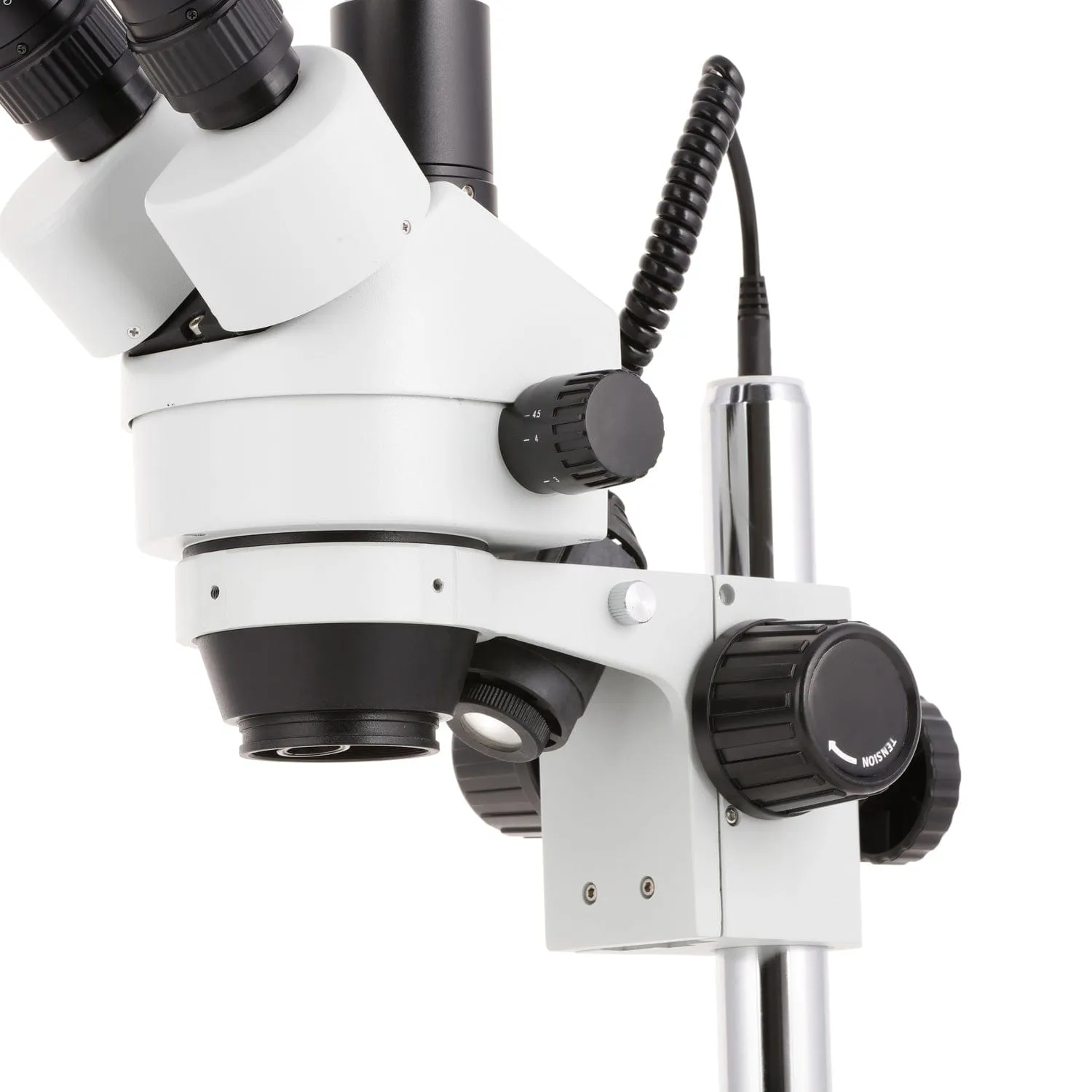 AmScope SM-2 Series Simul-Focal Zoom Trinocular Stereo Microscope with Dual Halogen Lights and Optional Digital Camera