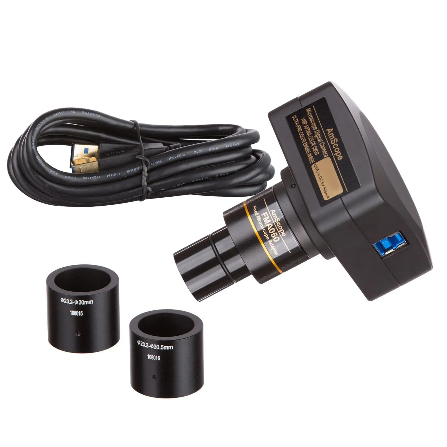 AmScope SM-2 Series Trinocular Stereo Microscope on Pillar Stand with LED Dual Lights and Optional Digital Camera