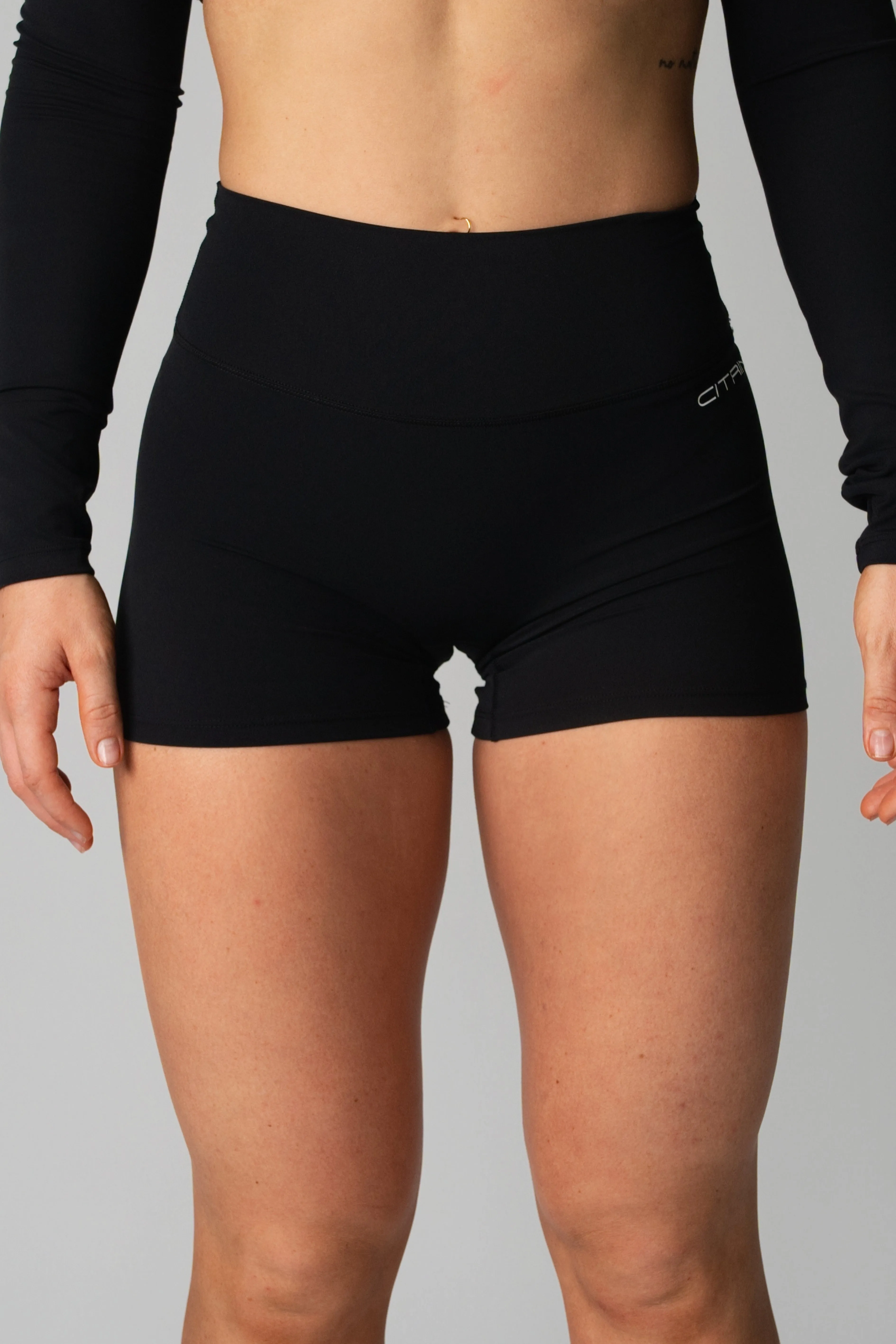 AURA MINI SHORTS - BLACK