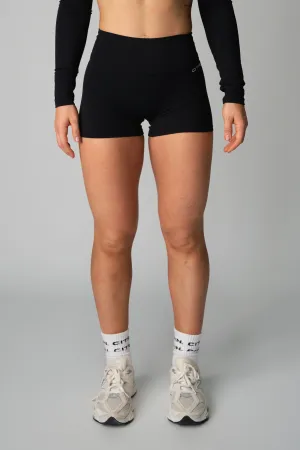 AURA MINI SHORTS - BLACK