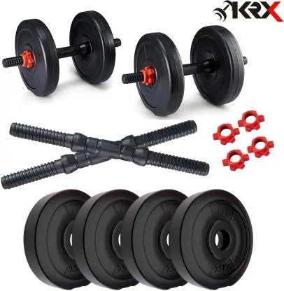 Bundle - PVC 10 Kg Adjustable Dumbbell (2.5 Kg x 4 = 10 Kg)