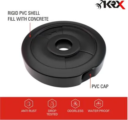 Bundle - PVC 10 Kg Adjustable Dumbbell (2.5 Kg x 4 = 10 Kg)
