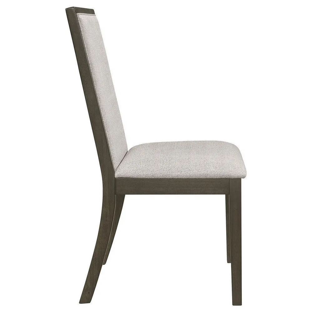 Cora 24 Inch Dining Chair, Set of 2, Parson Style, Hardwood, Tall Back By Casagear Home