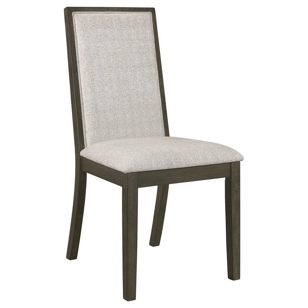 Cora 24 Inch Dining Chair, Set of 2, Parson Style, Hardwood, Tall Back By Casagear Home