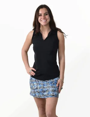 Court Skort - Denim Floral