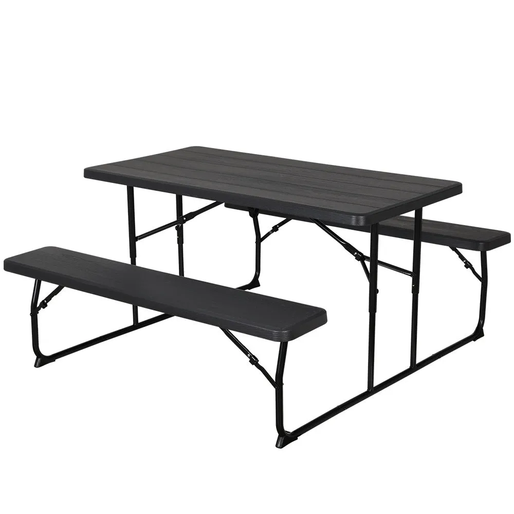 Foldable 3PCS Outdoor Dining Set with HDPE Top - Gardeon