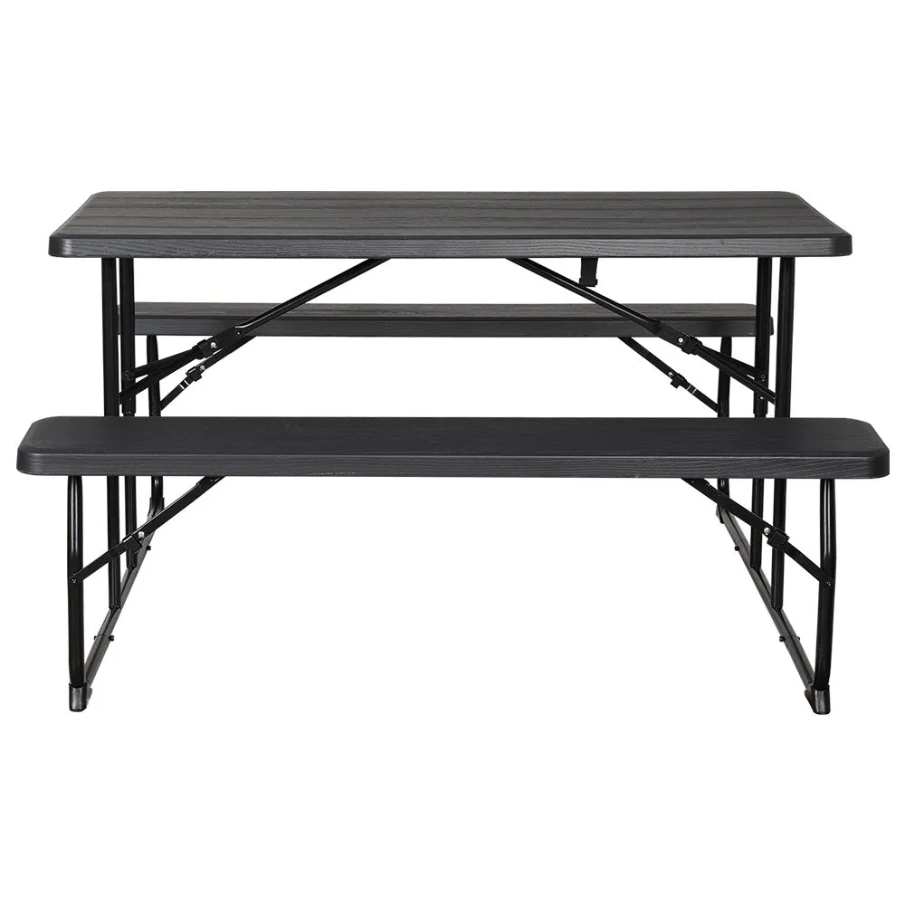 Foldable 3PCS Outdoor Dining Set with HDPE Top - Gardeon