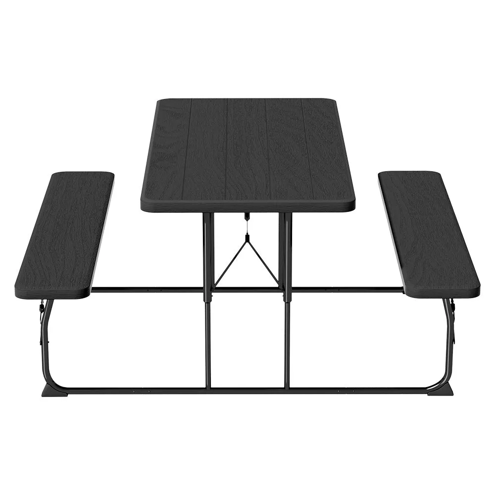 Foldable 3PCS Outdoor Dining Set with HDPE Top - Gardeon