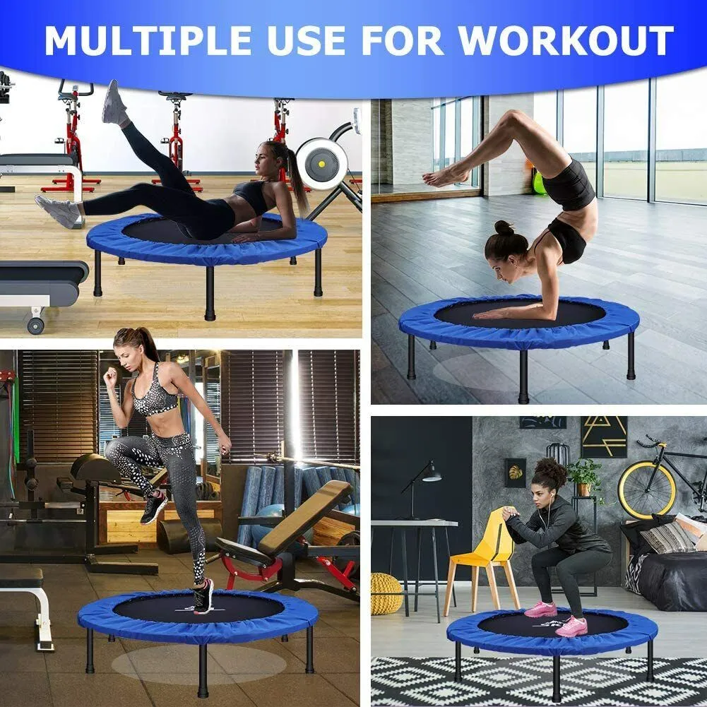 Indoor Adjustable Handle Fitness Trampoline E15-9-1
