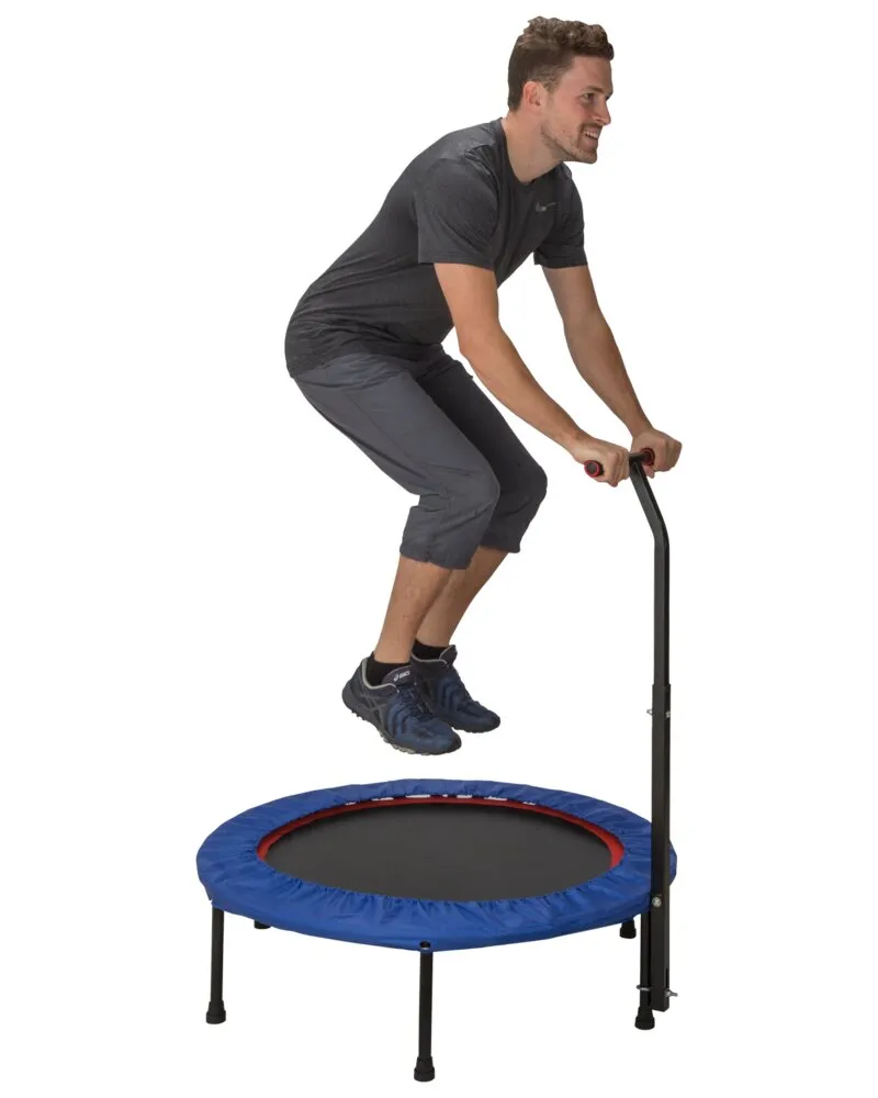 Indoor Adjustable Handle Fitness Trampoline E15-9-1