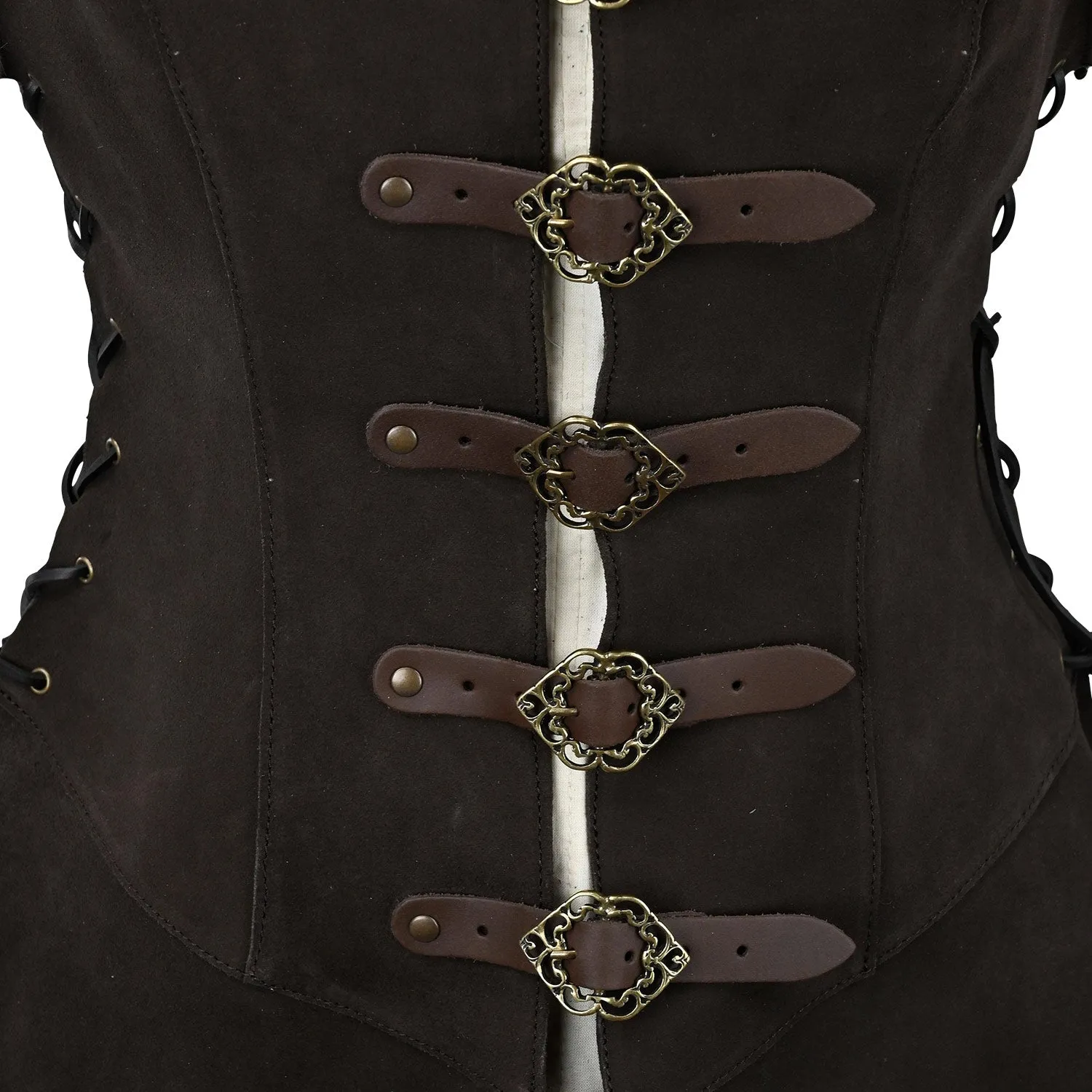 Julienne Leather Jerkin Long