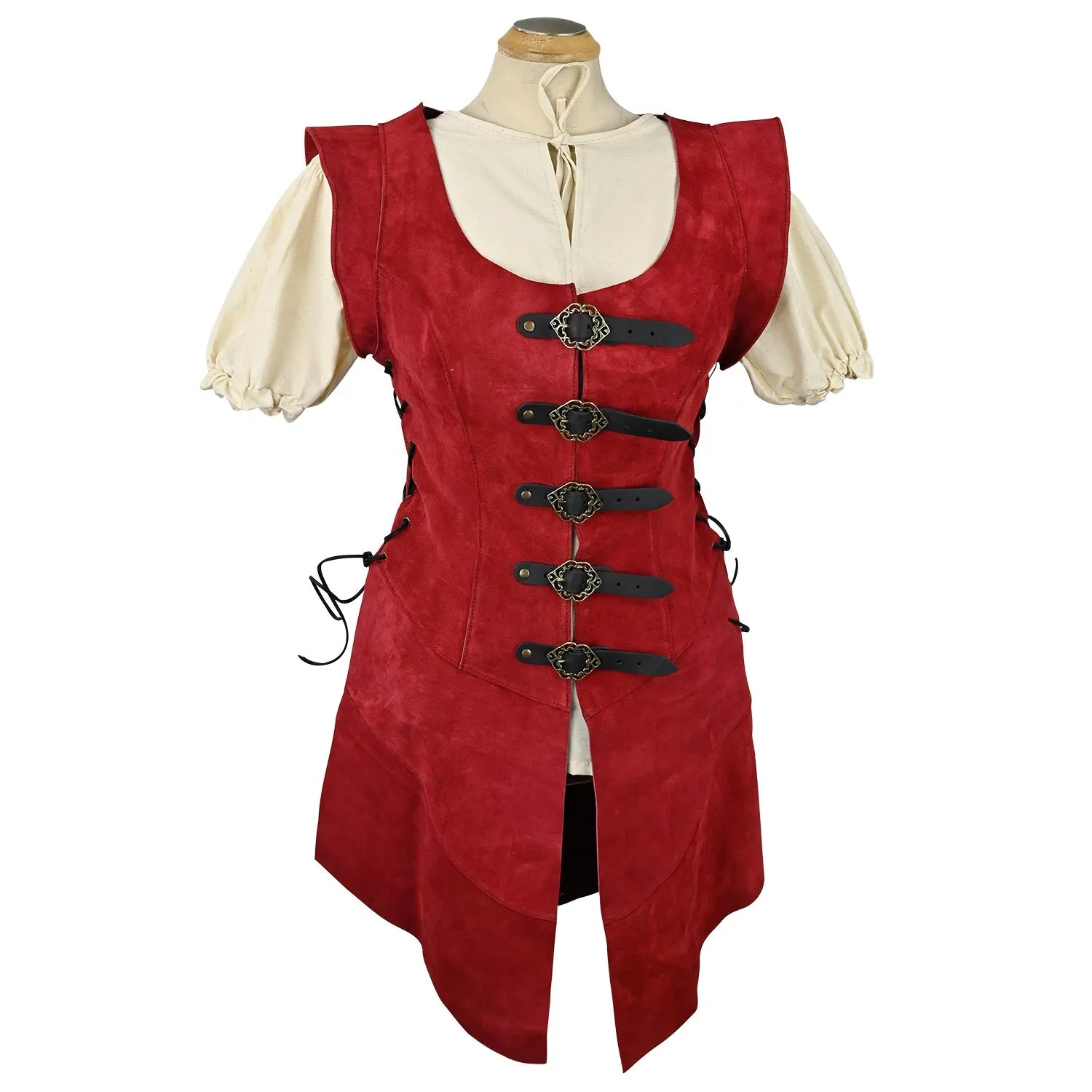 Julienne Leather Jerkin Long