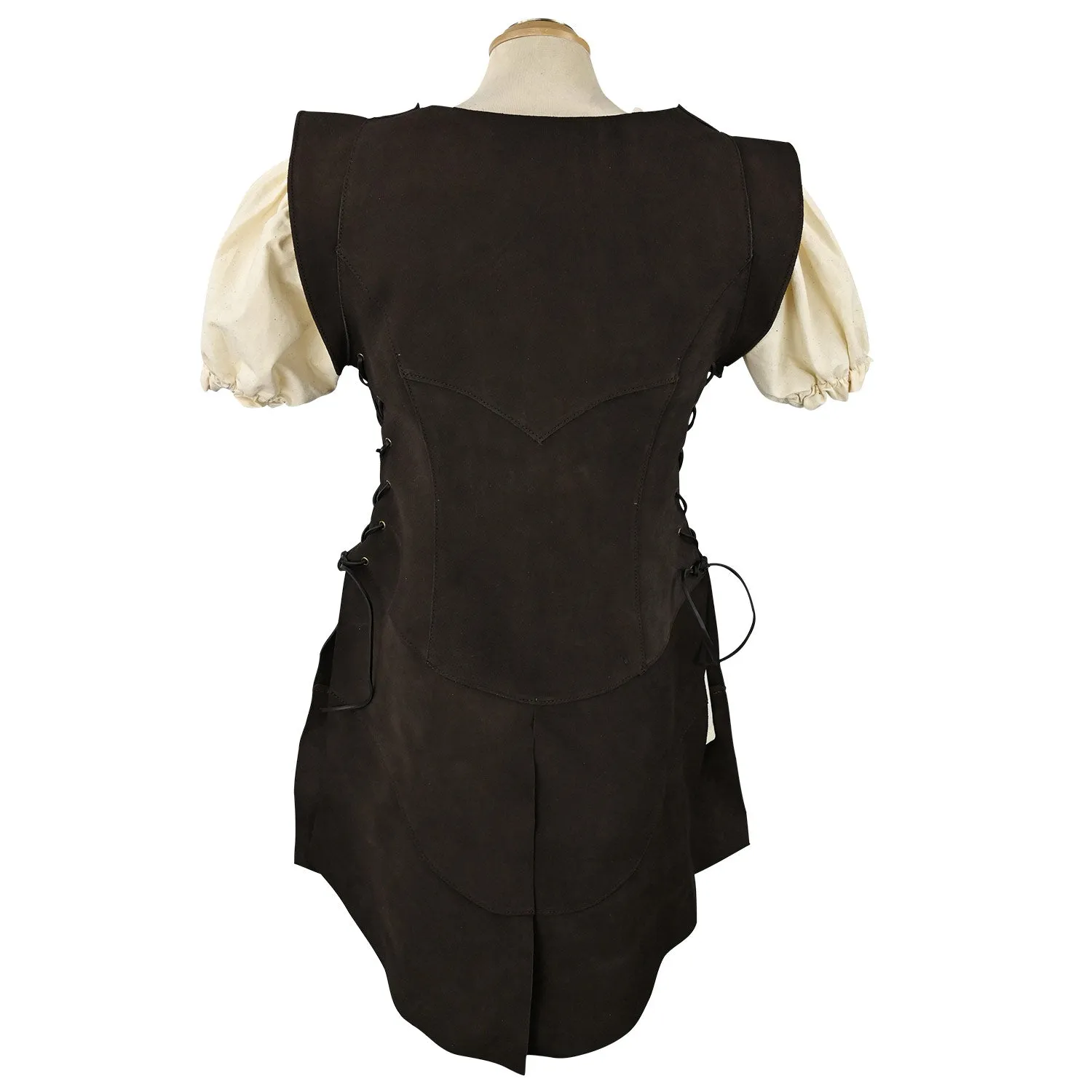 Julienne Leather Jerkin Long