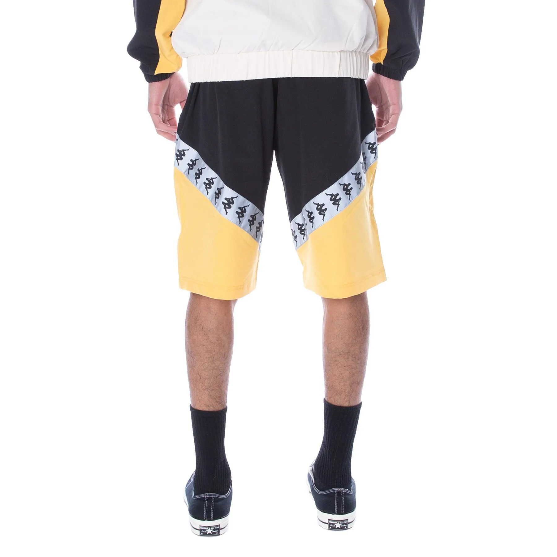 Kappa-Amaruc Reflective Short-Black/Yellow Reflective-3117HHW-A1F