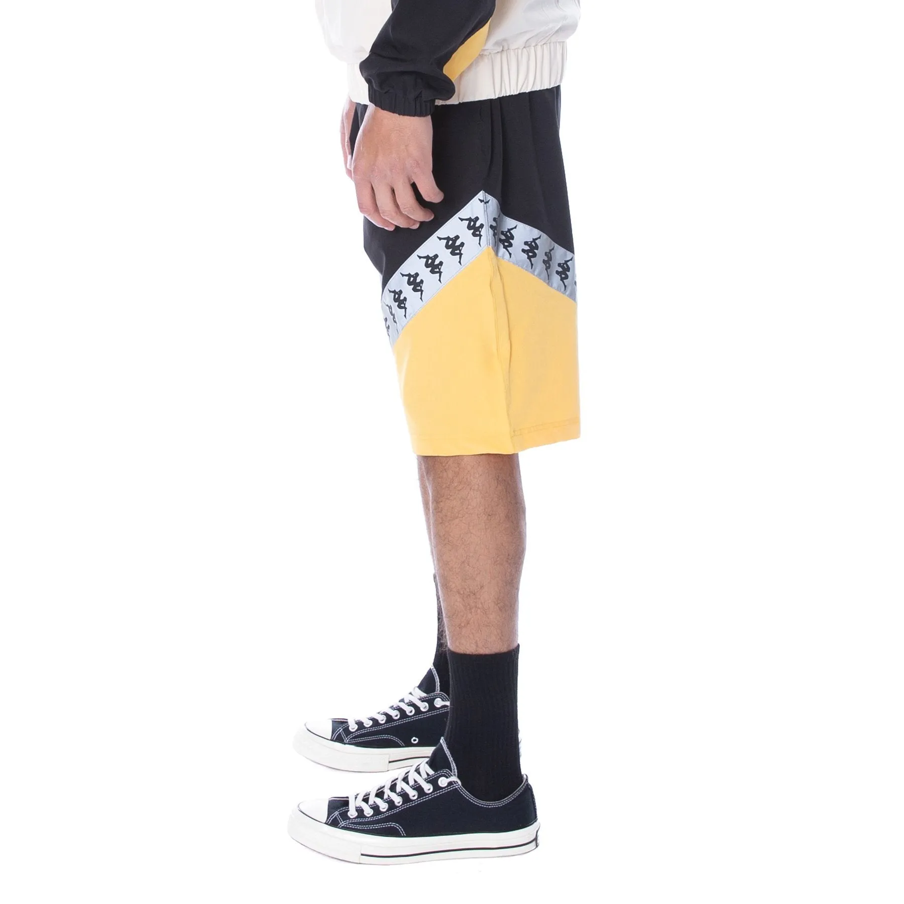 Kappa-Amaruc Reflective Short-Black/Yellow Reflective-3117HHW-A1F