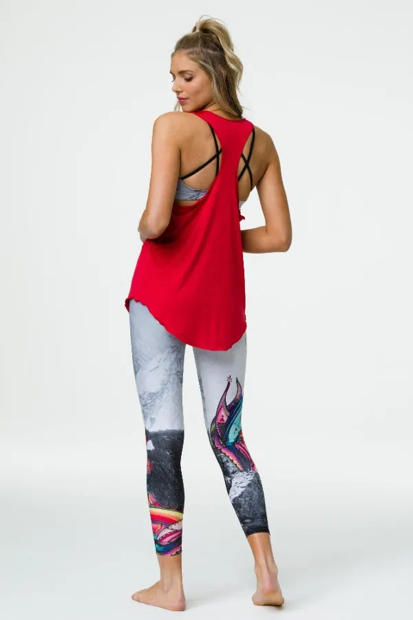 ONZIE // GLOSSY FLOW TANK - RED
