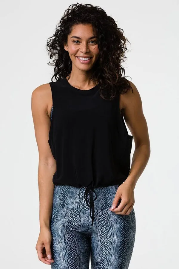 ONZIE // IN PLAY TANK - BLACK