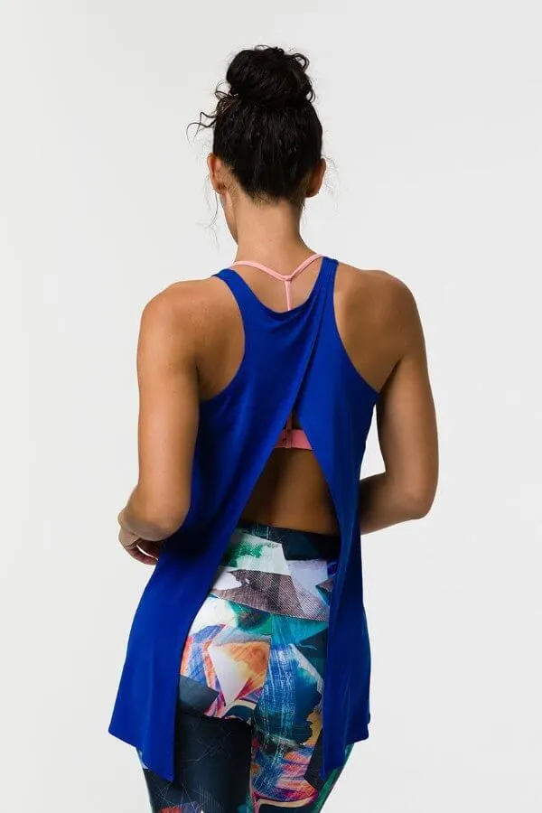 ONZIE // TIE BACK TANK - ROYAL