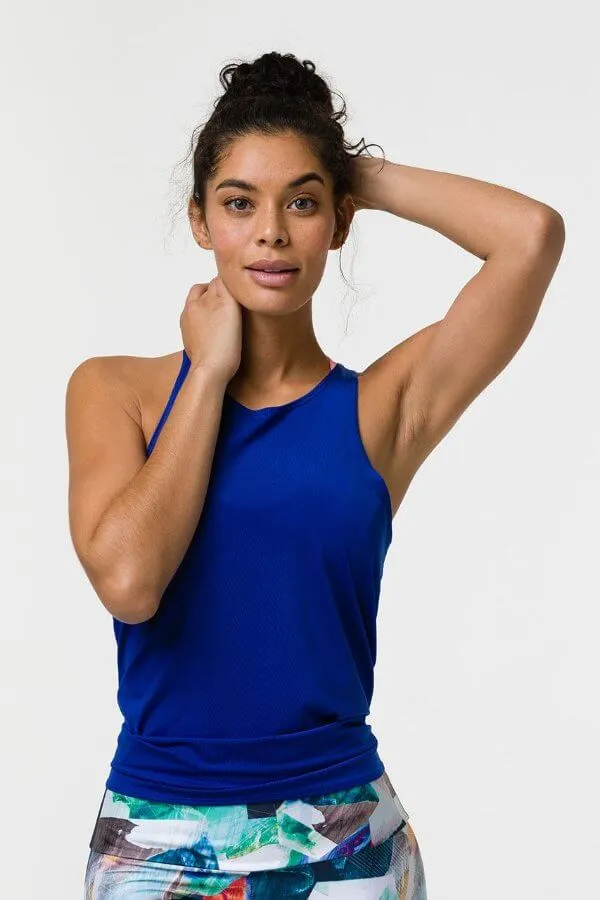 ONZIE // TIE BACK TANK - ROYAL